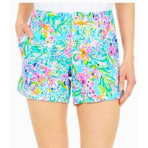 Lilly Pulitzer Callahan Knit Shorts Amalfi Blue Size 10